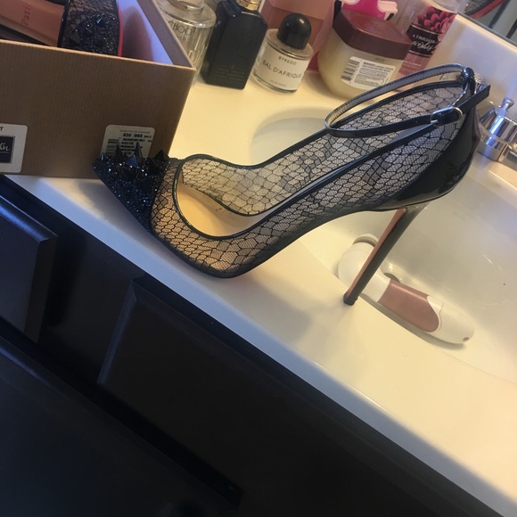 Christian Louboutin Lace Spike Stilettos - Picture 2 of 3